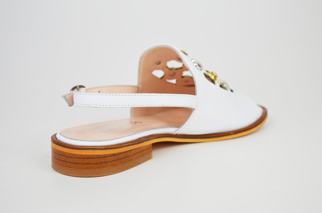 Босоножки Evromoda 6363 36 Белые кожа