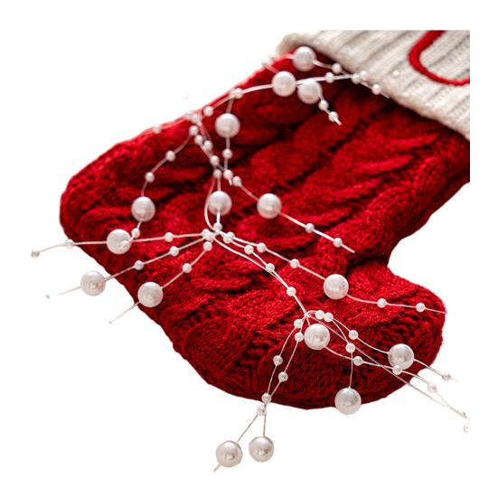 Christmas Tree Pendant DIY Hanging Ornament Festive Atmosphere Bead Strings for Xmas Tree Decoration Party Decor