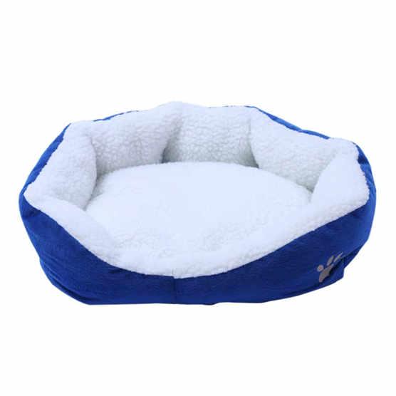 50*40 см мягкий флисовый кошачий домик, зимняя кровать для собаки, коврик для щенка, теплая кровать для домашних животных P для маленьких домашних животных