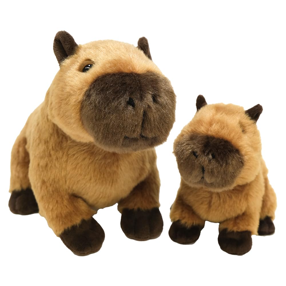 Плюшевая игрушка SunLemon Fluffies, средняя, капибара, 19 x 26 x 16 см, милое животное, P-1533