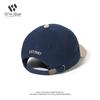 Color Matching Soft Top Baseball Cap Children Fashion Trend Letter Embroidery Blue Leisure Outdoor Cap Sun Hat