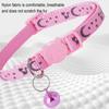 Cat Collar Adjustable Pet Collar with Bell And Safety Release Buckle Star Moon Print Breakaway Nylon Collar for Kitten Cats