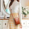 Women's Bag Designer Vintage Crossbody Soft Leather Mobile Phone Shoulder Bags Cellphone Bags Daily Messenger Bags for Women