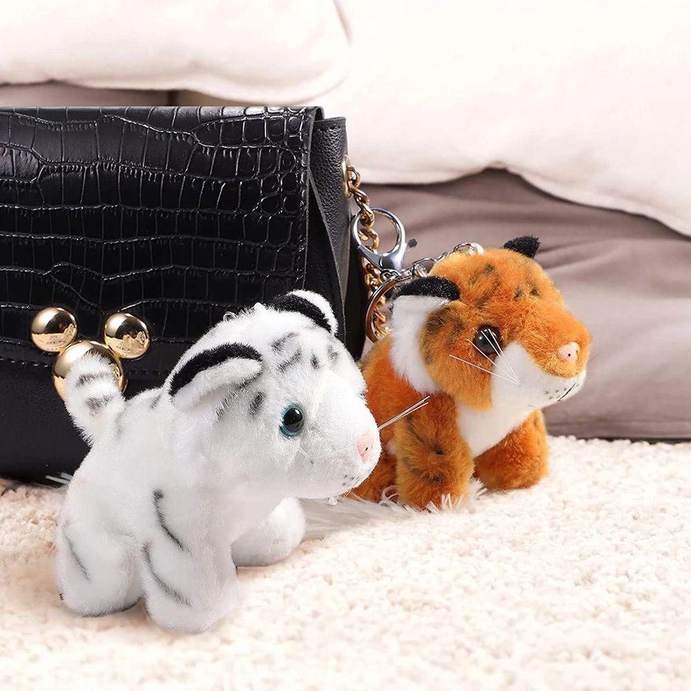 2022 New Year Stuffed Animals Tiger Plush Keychain Car Plush Keyring Plush Pendant Stuffed Toys