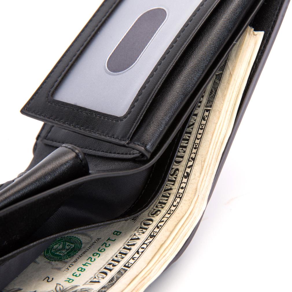 Мужской складной кошелек с RFID защитой