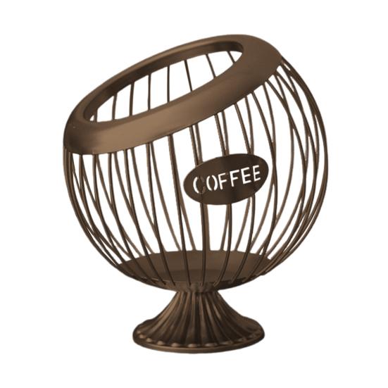 Держатель для чашки K для прилавка, металлическая корзина для хранения капсул для кофе, большой вместительный органайзер для чашек K для Keurig Nespresso Vertuo, органайзер для кофейной станции