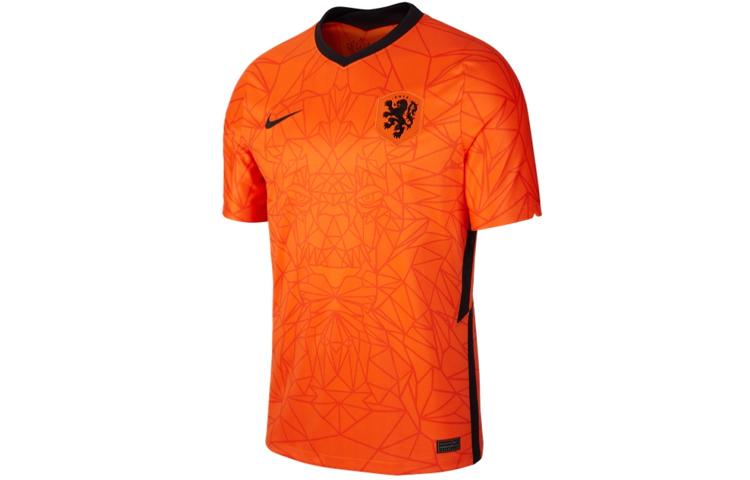 Nike Мужская домашняя футболка Нидерландов 2020 Оранжевая CD0712-819
