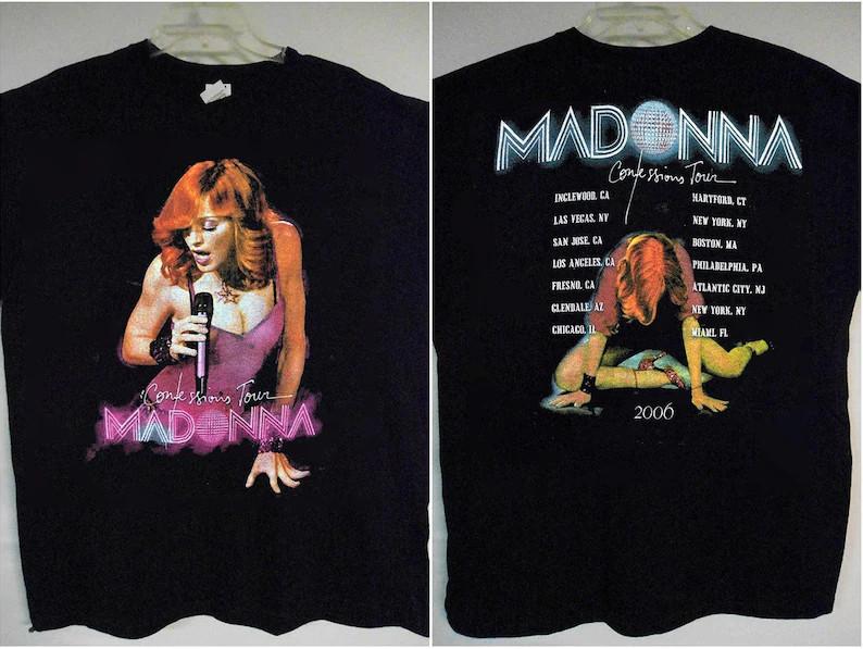 MADONNA Confession Tour 2006 Футболка Madonna Tour 2006 Футболка Madonna Футболка
