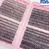 European & American DIY Mixed False Eyelashes - Natural Dense Hot Melt Cluster