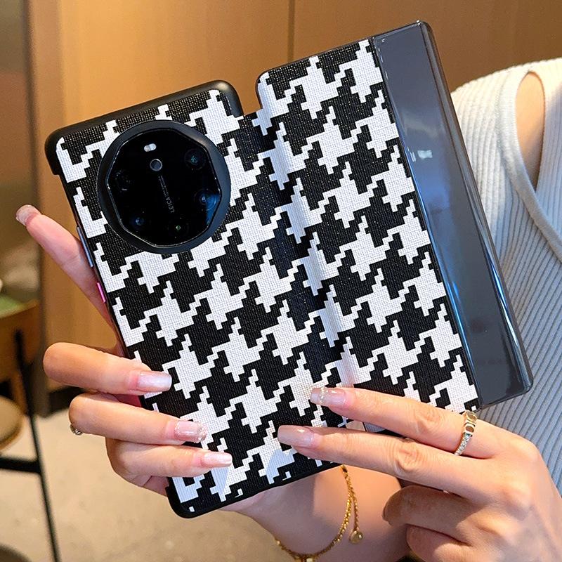 Подходит для мобильного телефона Huawei mate40 Porsche, чехол-книжка из кожи, защитный чехол Mate40RS, модный креативный узор