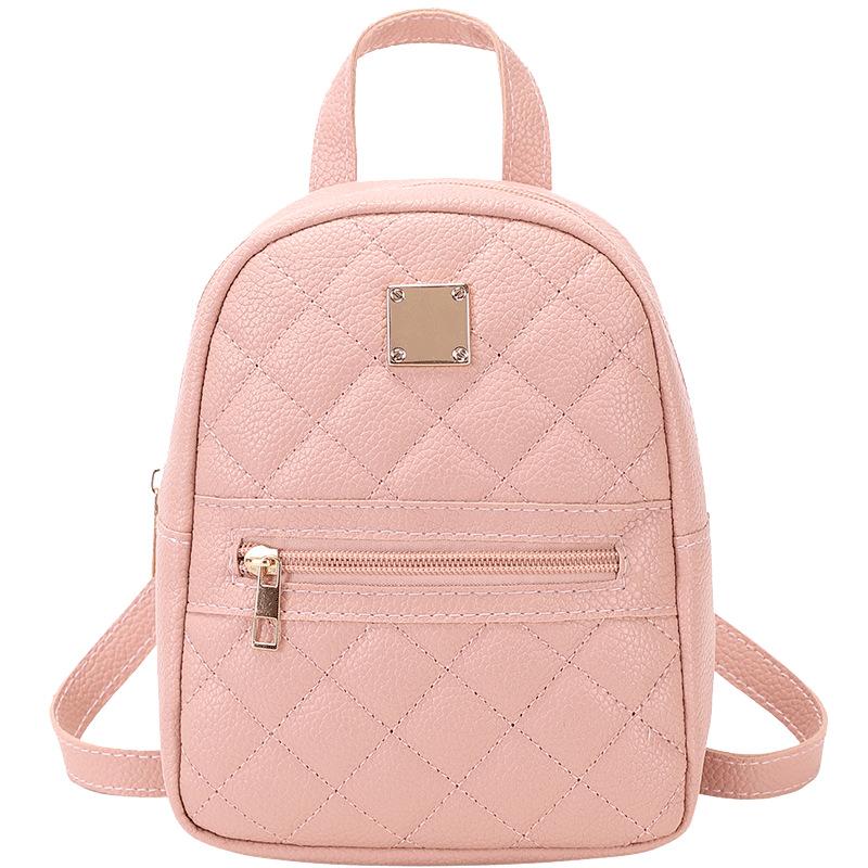 Рюкзак с ромбовидным узором личи Новая маленькая школьная сумка Новый рюкзак Женский