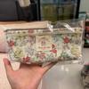 Vintage Floral Lace Spliced Large Capacity Student Pencil Case Storage Bag
