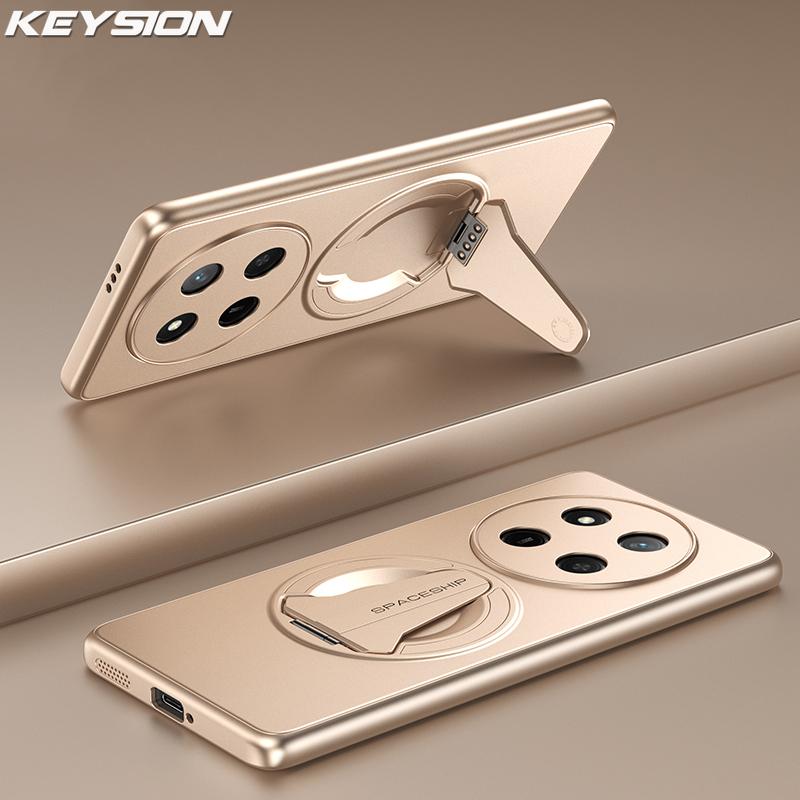 KEYSION Магнитный чехол для телефона HONOR X9d 5G X9c Smart Металлическая краска Вертикальная подставка Противоударный чехол для Honor Magic 8 7 Lite 5G