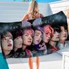 Динамичные K-pop Парни Пляжное полотенце Цветные полотенца для ванны для девочки Микрофибра Быстросохнущее Без песка Пляж Йога Спа Бассейн