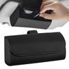 Автомобильный солнцезащитный козырек, футляр для солнцезащитных очков, держатель для автомобильных очков, зажим, чехол для очков из искусственной кожи, органайзер для хранения солнцезащитных очков в салоне автомобиля