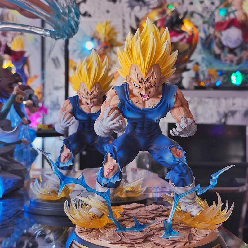Anime Drogan Boll Z Gk Vegeta Figure Majin Vegeta Figurine 28cm With Base Pvc Statue Action Figures Collection Model Toys Gifts