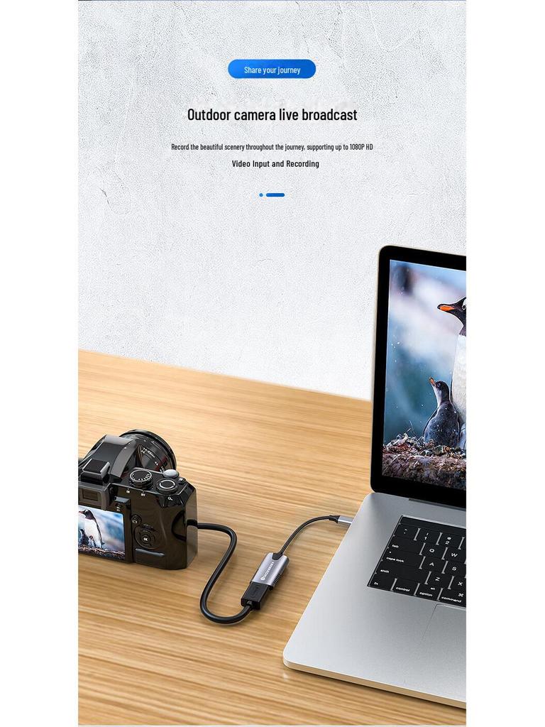 Biyaz HDMI Video Capture Card: Type-C To HD HDMI