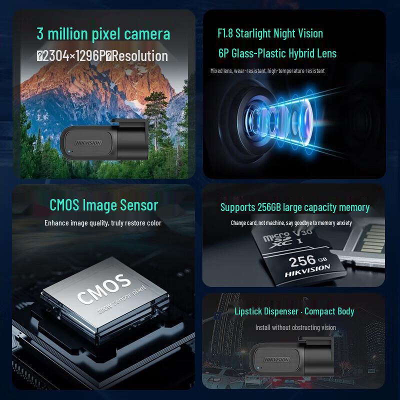 Hikvision D1 Security Camera CN plug (adapter included)