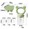 1 Set Food Grade Teething And Feeding Pacifier Silicone Fruit And Vegetable Feeder For Infants And Toddlers 6-36 Months