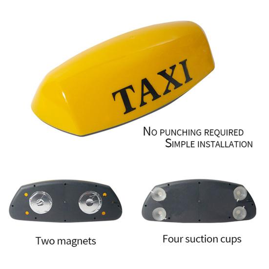 Taxi Sign Lamp Super Bright Sun-proof Easy To Install Anti-collision 21W Easily Identifying Waterproof Taxi Sign Roof Top Light Car Accessory