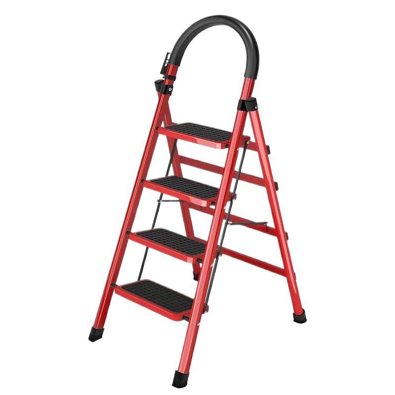 Portable Multi-Functional Four-Step Folding Step Ladder for Indoor Use