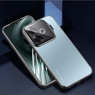 Чехол для телефона Realme GT 6 T NEO 6 SE, металлический держатель для объектива, чехол-подставка для камеры Realme GT6 6T NEO6 SE, противоударная матовая подставка, защитная задняя крышка