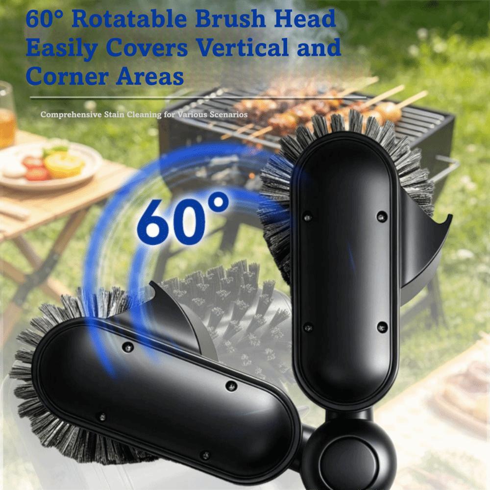 Detachable Electric Grill Brush Stainless Steel Barbecue Cleaner Tools  Outdoor Use