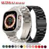 Stainless Steel Strap for Apple Watch Ultra 2 Band 49mm 9 8 7 45mm 41mm Correa Wristband for Iwatch 6 5 4 3 Se 44mm 42mm 40mm