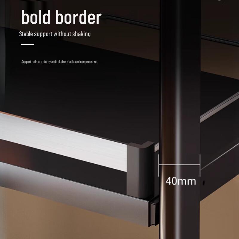 5-Tier Slim Carbon Steel Kitchen Storage Rack