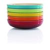 Глубокая тарелка Le Creuset Круглая тарелка 20 см Радуга Термостойкая Холодная Микроволновая печь Духовка Совместимая Набор 5 Тарелок для пасты, карри, гратена Официальный продукт Японии