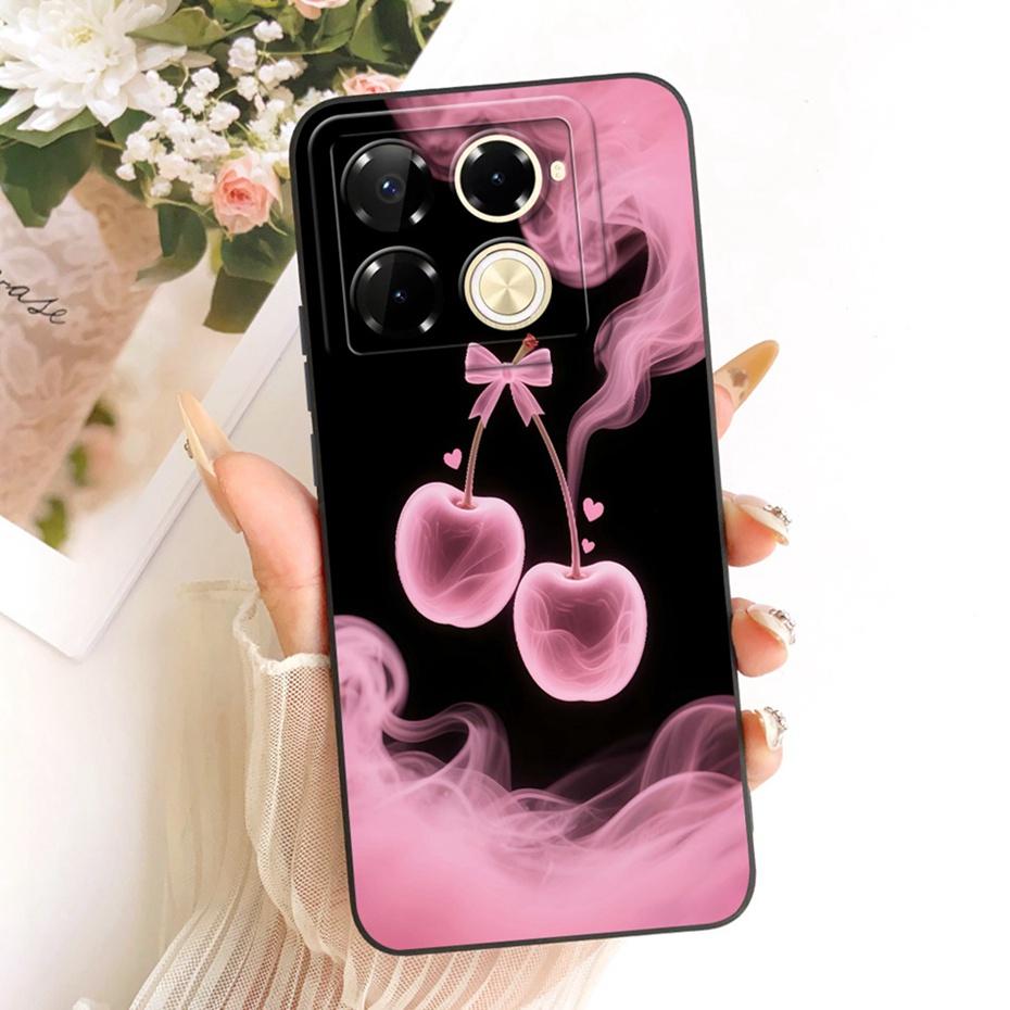 Милый Чехол для Телефона с Принтом Для Infinix Note 40 Pro Plus 5G 4G Note40 Note 40Pro+ Мягкий Силиконовый Ударопрочный Чехол Защитные Чехлы Бамперы
