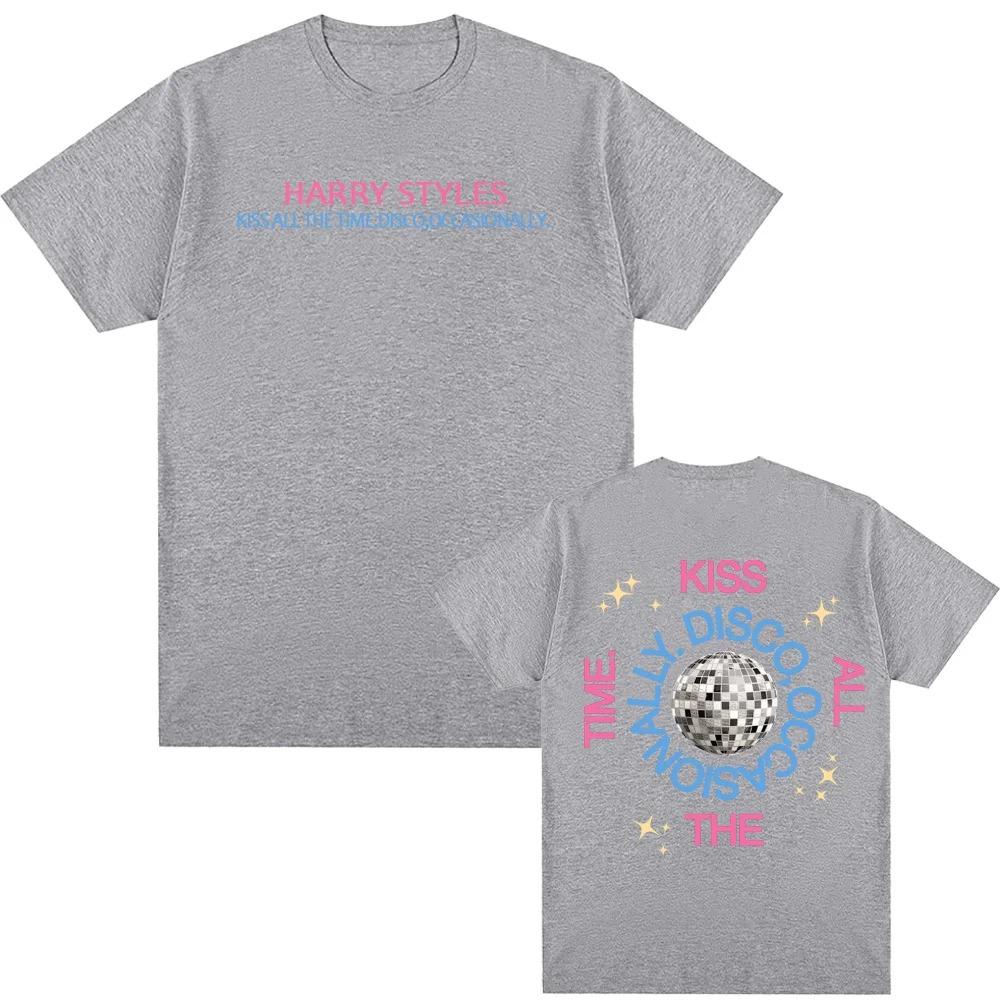 Harry Styles Kiss All The Time Disco Occasionally 2026 Album TShirt Premium Cotton Harajuku Comfortable Women and Unisex Tshirts