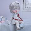 Meeler BJD Doll Girl Full Set 24cm SD Resin Ball Jointed Doll Handmade Future Little Robot Girl Full Set 1 Doll Eyes Face Makeup Head Clothes Wig