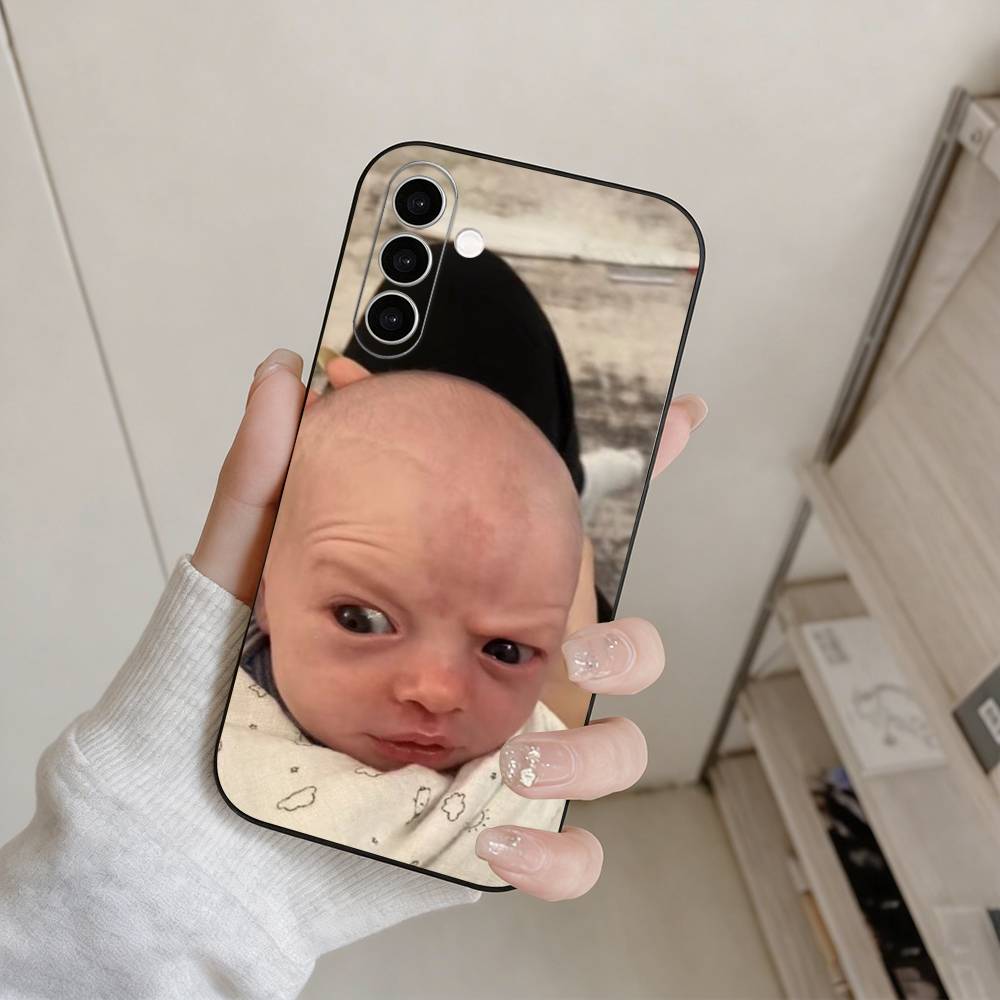 Случайный Ааа Чехол для телефона-малыша Для Samsung Galaxy A73,A72,A71,A70,A53,A52,A51,Другие Мягкий Черный Чехол