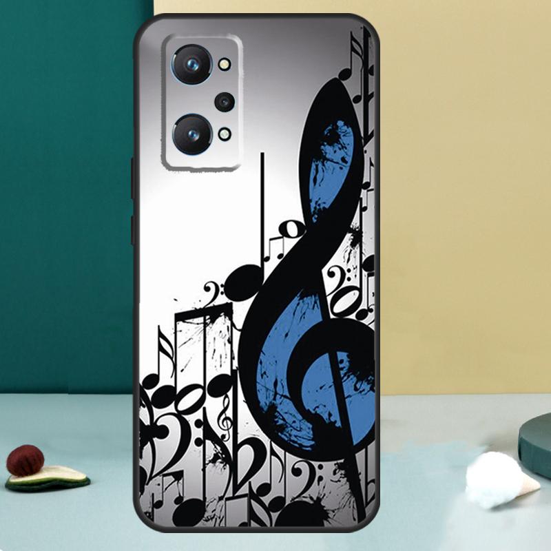 Музыкальная нота Для Realme GT 7 Pro GT 5 6 6T C67 C61 C55 C53 C51 C21Y C25S C75 10 11 12 13 14 Pro Plus Чехол