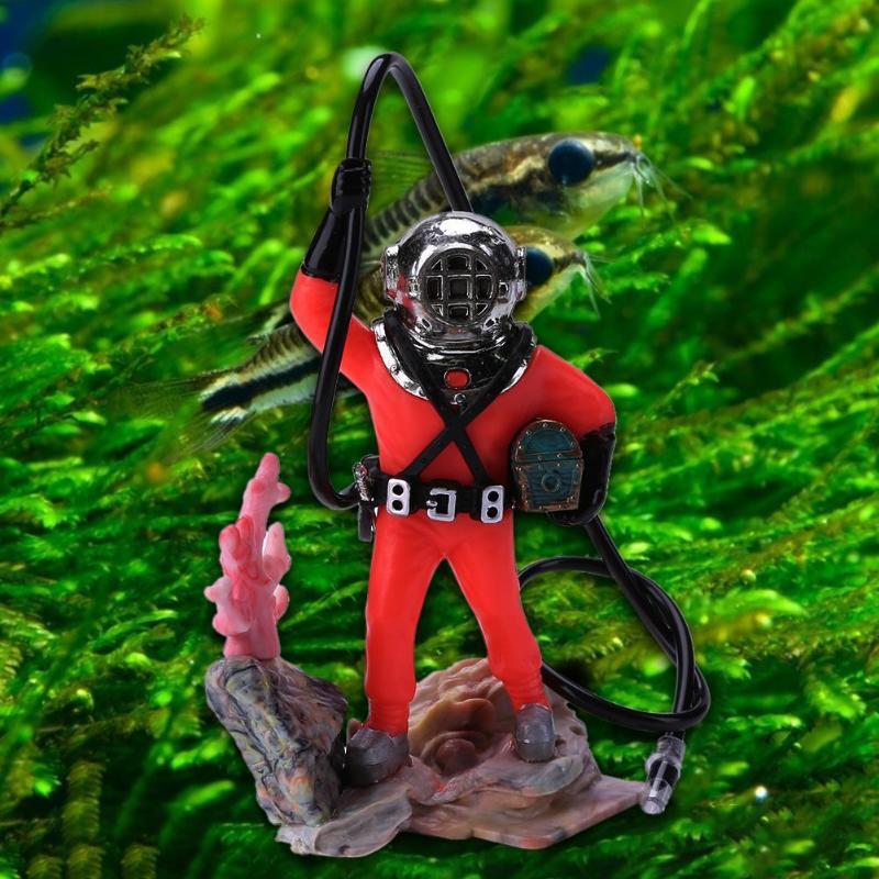 Новый уникальный дизайн, охотник за сокровищами, дайвер, экшн-фигурка, украшение для аквариума, пейзаж, украшение для аквариума, аксессуары