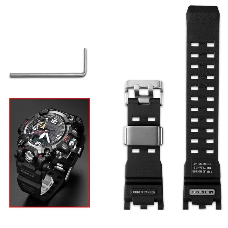 ONEWatch Аксессуары Для Casio G-SHOCK GWG-2000 GWG-2040 Mudmaster Запасной Ремешок Браслет Мужской Спортивный Водонепроницаемый Смоляной БраслетMN
