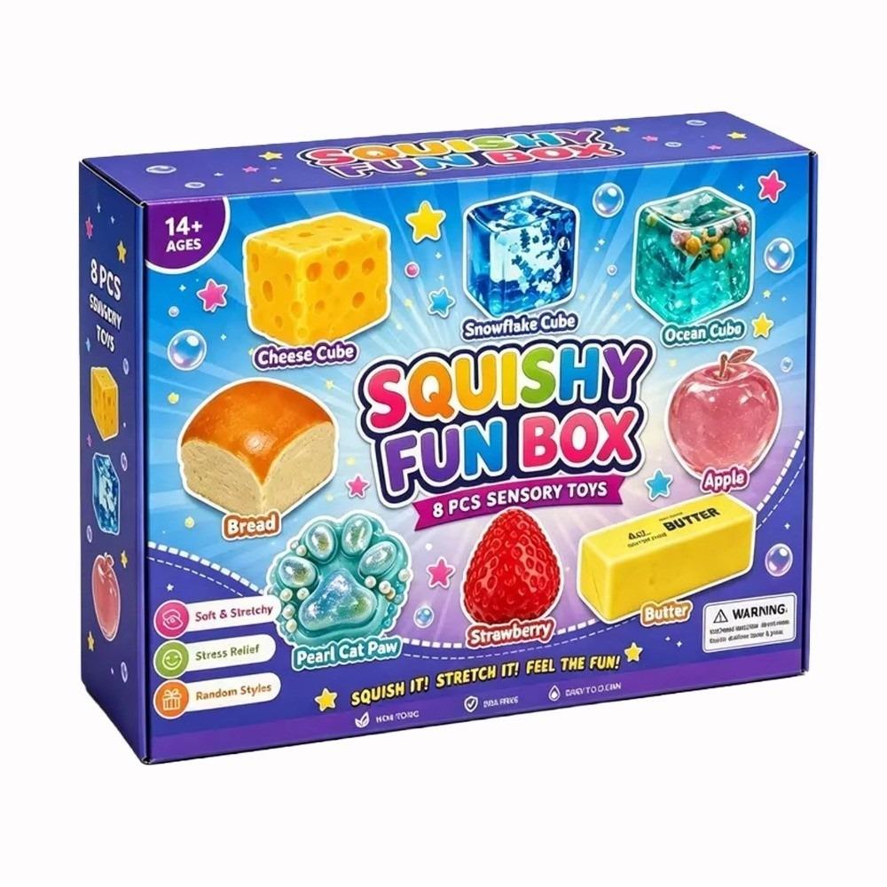 Random Color Butter Squishy Toy Butter Cheese Fidget Toy Bread Sensory Fidget Toy  Pinching Fun
