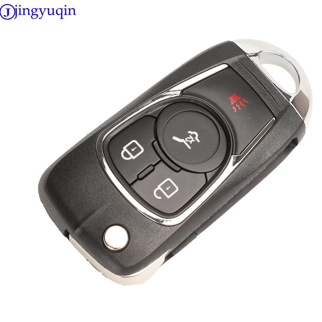 Jingyuqin 10ps For Chevrolet Cruze For Buick Regal Encore Lacrosse GL8 OPEL Insignia Astra J Zafira C Remote Car Key Cover Logo