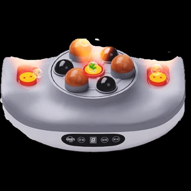CHIGO Heated Abdominal Massager with Bian Stone and Kneading Therapy CN plug (adapter included)