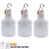 1-5pcs Rechargeable LED Indoor Outdoor Emergency Hook Portable Lights Flashing Lights Barbecue Tent Lantern Camping Lights Bulb