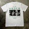 Vintage New Order Substance 1987 Short Sleeve White All Size Unisex Shirt YA40