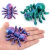 3D Printed Spider Animals Toy Realistic Colorful Figurine Articulated Fidget Toy Home Decor