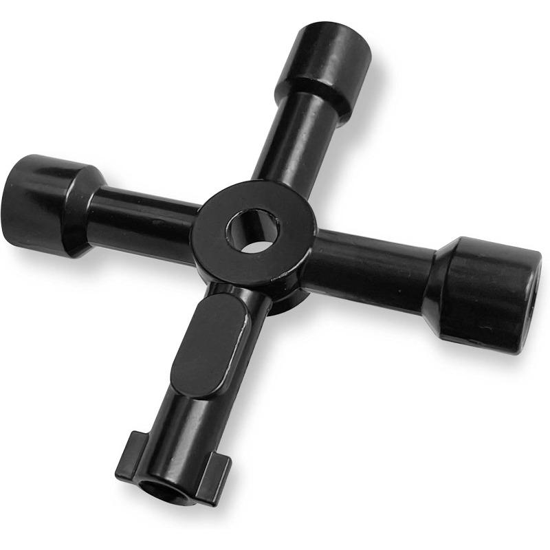 1pcs 4 In 1 Meter Box Key Gas Key Utility Key, for Mail Box, Elevator, Electrical Cupboard Box, Train Door, Water Meter Valve
