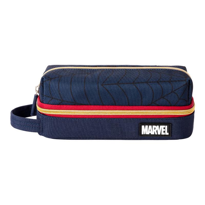 Spider Man Captain America Pencil Case With Durable Fabric For Student Office Use