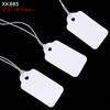 100pcs Jewelry and Jewelry Small Tags DIY Blank Hanging Rope Small Hang Tags Cowhide Elastic Thread Hanging Tags Price Tag