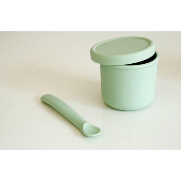 Daily Like Bonbon Baby Food Spoon Stage 1 2p + Case Set, Spoon (mint, Lemon), 1 Set