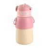 Kids Insulated Water Bottle Cartoon Cute Stainless Steel Water Flask With Straw and Strap for