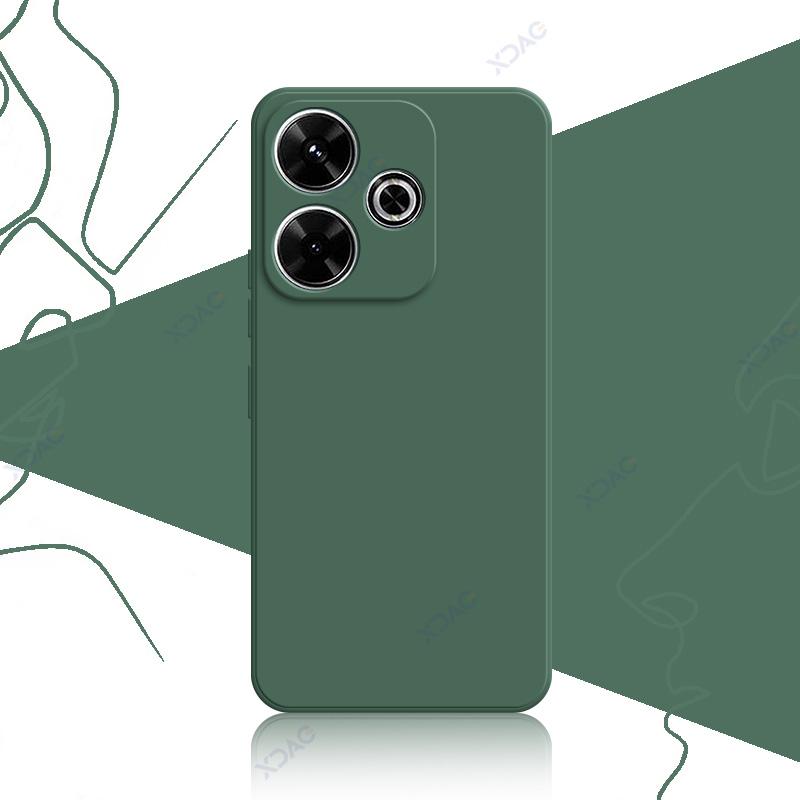 Роскошные чехлы для Xiaomi POCO M6 4G Plus 5G POCOM6Plus водонепроницаемый жидкий мягкий силиконовый защитный корпус для телефона Coque