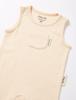 Sunday Hug Sleeveless Cream 6M Romper, Baby, Beige,